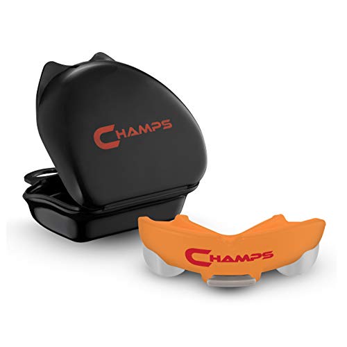 Breathable Mouthguard for Boxing, BJJ, MMA, Muay Thai, Sports, and Wrestling. Easy Fit Mouth Guard Super Tough MMA Mouthguards for Fighting. Boxeo Mouthpiece for Men, Kids and Adults (Orange)