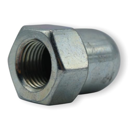 GreVeloro Achsmutter Hutmutter 2 Stück M10, M9, M7,9 Feingewinde, Sicherungsmutter Radnabe vorne und hinten Achse Nabe (M9x1, SW 15 x 22)