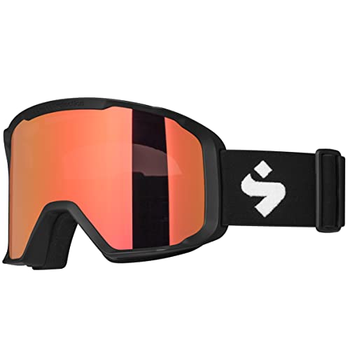 Sweet Protection Durden MTB RIG Reflect Sunglasses - Semi-Frameless, Anti Fog, UV Protection Safety Glasses with Rig Lens Technology, RIG Topaz/Matte Black/Black, One Size