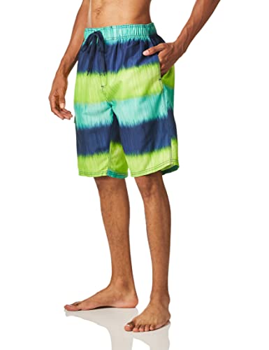 Image of Kanu Surf Men's Big Viper Extended Size Stripe Swim Trunk
