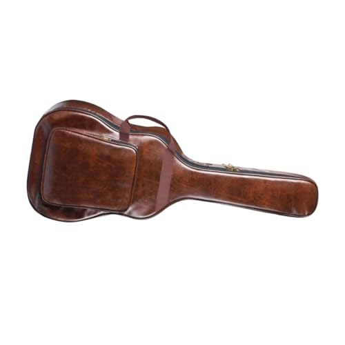 GOOHOCHY Ergonomic Double Shoulder Design Guitar Bag 40/41inches Hard Case Brown Gig Bag Folk Guitarra Case Stringed Instruments Package Portable