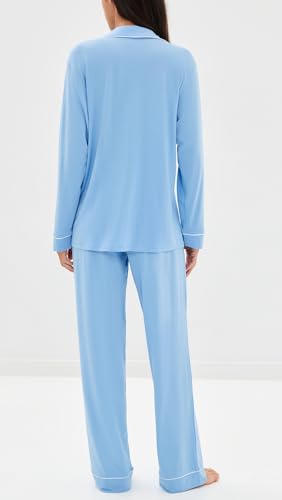 Image of Eberjey Gisele Classic Women's Pajama Set | Long Sleeve Shirt + Long Pants