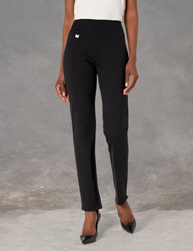 SLIM-SATION Women's Pull on Solid Knit Easy Fit Narrow Leg Pant with Tummy Panel3