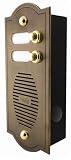 Pulsantiera Citofonica in Ottone Bronzato Antico per Esterno – 2 Pulsanti – Made in Italy – Design Classico Elegante – Personalizzabile – Ideale per Ville e Palazzi Storici