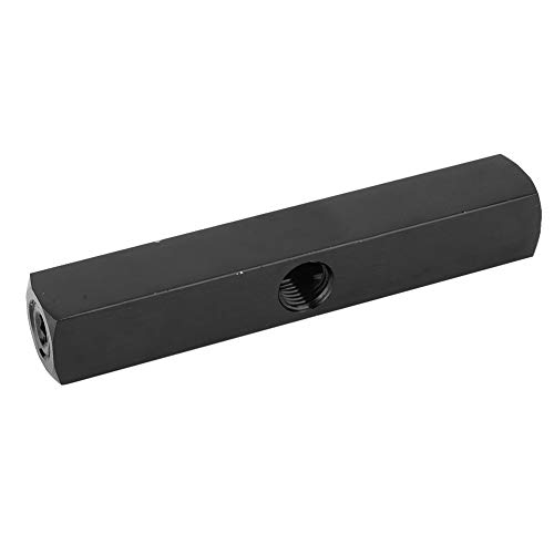 Separatore Collettore Aria Pneumatica, 3 Vie 4 Vie, Blocco Collettore in Alluminio con Connessione Rapida BSPP 1/4 Pollici, per Tubo Aria Compressa