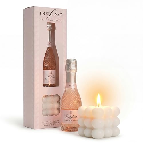 Freixenet Prosecco Gift Set Sparkling Rose 20 cl Bubble Candle