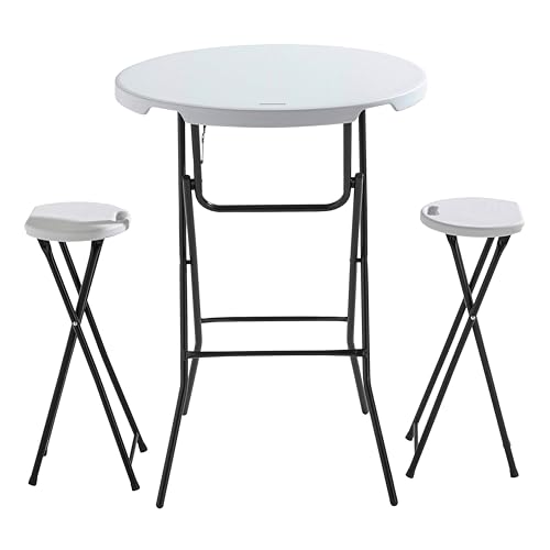 Rekkem Mange-Debout Pliable et 2 tabourets pliants
