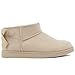 Juicy Couture Women Slip On Winter Boots Warm Microsuede Insulated Fashion Ankle Booties Outdoor Snow Boot-Kelsey 2-Light Natural-Size 9