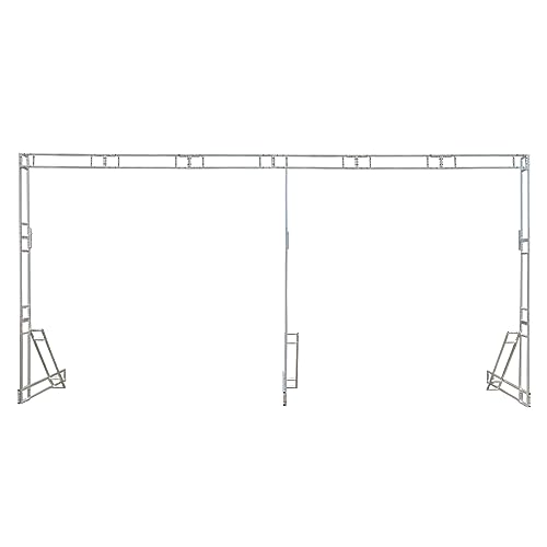 WUPYI Professional Backdrop Stand Kit,10'x 20' Heavy Duty Background Support System Curtain Frame Metal Stand for Wedding Party Photography Show Display Decorations