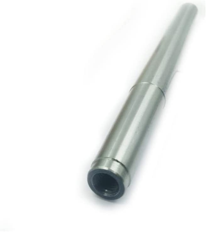 Mandrino per test di allineamento del tornio Morse Taper 2 di precisione, lunghezza 283 mm, codolo MT2, estremità maschiata M10, allineamento contropunta