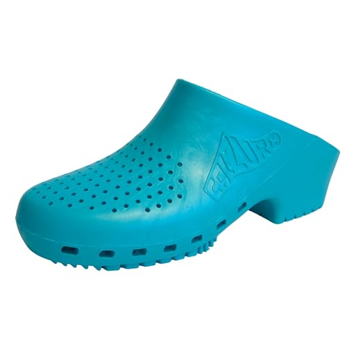 Image of CALZURO Classic Work Clogs with Holes - Unisex Work Clogs for Women and Men - Non Slip Shoes - Autoclavable Rubber Kitchen Shoes and Nursing Clogs