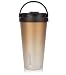 SOCOO Coffee Travel Mug With Handle 16oz Double Walled Stainless Steel Vacuum Insulated For Home, Office, Outdoor, Camping and travel BPA Free (Champagne )