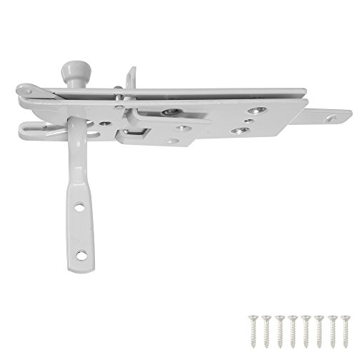 National #N342-840 White Fence Gate Latch #TOP16