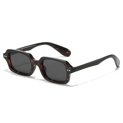 Lunettes de soleil hommes style rétro verres dégradés anti-UV monture rivets