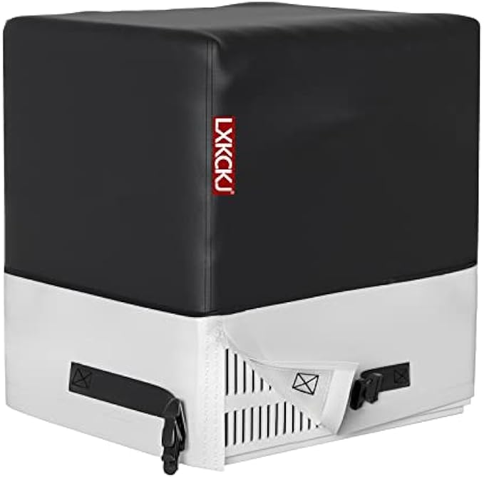 Air Conditioner Cover for Outside Units - 420D Waterproof Heavy Duty Fabric Air Conditioner Protection Covers for Window Unit - Winter AC Covers Fits AC Condensing HVAC Unit (24''LX24''WX30''H)