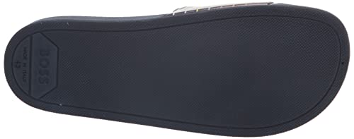 Boss Men's Bold Logo Slide Sandals, Navy Stripe, 11 #TOP3