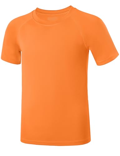 Boys' UPF 50+ Rash Guard Short Sleeve, UV Sun Protection SPF Swim Shirts, Youth Kids Rashguard Water...