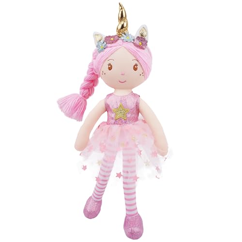 Poupée licorne Anya de 40 cm, le cadeau de compagnon doux qui rassure les petites filles