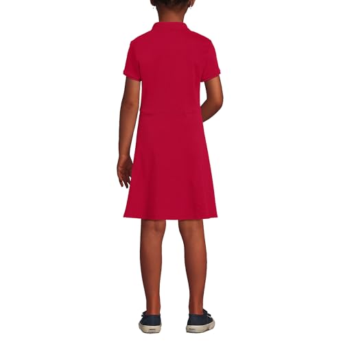 Lands' End Girls Short Sleeve Interlock Polo Dress2