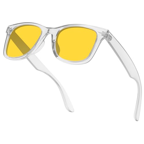 MEETSUN Polarized Retro Square Sunglasses for UV Protection