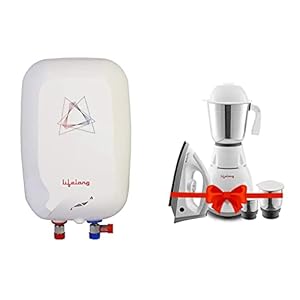 Lifelong Flash 3 litres Instant Water Heater (3000 Watts, ISI Certified, 2 Years Warranty) & Lifelong PowerPro 500 Watt…