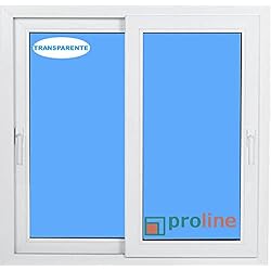 VENTANA PVC CORREDERA BLANCA 1000x1000 2 HOJAS CLIMALIT