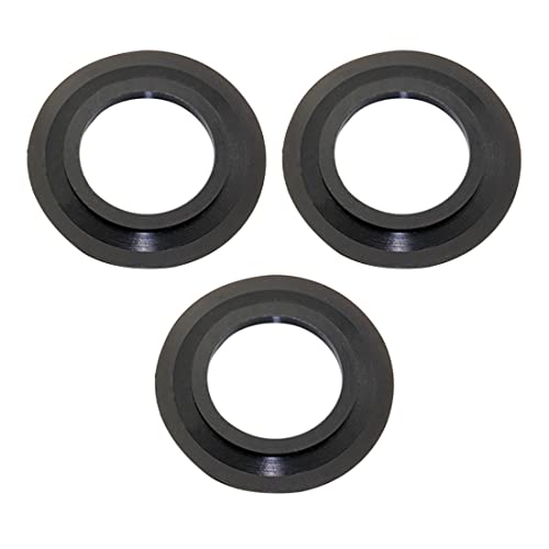 3 piezas Junta para desagües bañera Junta Goma Fregadero para Tapones Metálicos de Juegos de Desagüe a Presión (Válvula Emergente) de Lavo Cover