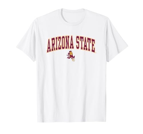 Arizona State Sun Devils Arch Over Mascot Logo T-Shirt