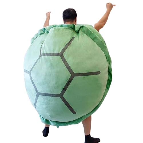 LEXCOOK 特大かわいい亀の甲羅ぬいぐるみ、亀の甲羅枕、ウェアラブルぬいぐるみ、シートクッション、特大寝袋、亀の甲羅枕、ウェアラブル亀の甲羅枕、重い動物ぬいぐるみ、洋服ぬいぐるみ、楽しいドレスぬいぐるみ、シートクッション柔らかいおもちゃ、子供と大人のた