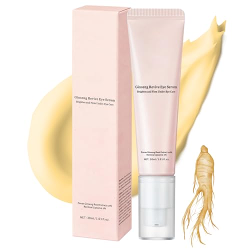 Revive Eye Serum: Ginseng + Retinal Advanced Eye Cream for Dark Circles And Puffy Eyes Hydrating Anti Wrinkle Eye Creams Eyes Cream Anti Aging for Wonen&Men Korean Skincare 30ml