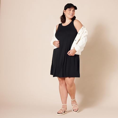 Amazon Essentials womens Tank Swing Dress (Available in Plus Size)