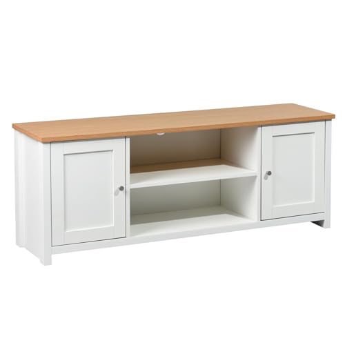 Well Home Mueble de TV ''Favre'' en color Blanco Haya L.130cm