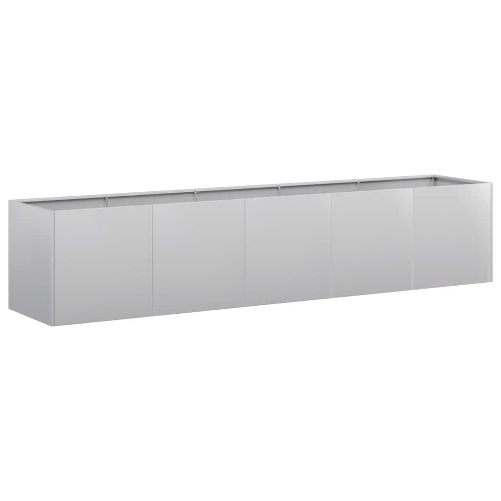 vidaXL Pflanzkübel 200x40x40 cm – Verzinkter Stahl, Pflanzschale, Outdoor-Hochbeet
