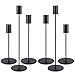Produktbild BNWRRCVKE Kerzenständer schwarz 6 Set,32/27/22cm Stabkerzenhalter,Metall Kerzenhalter Stabkerze,Hochzeit Kerze Stand,Kegelkerzenhalter für Party Hochzeitstisch Abendessen Kerzenhalte Vintage Deko