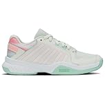 K-Swiss Women's Court Express Pickleball Shoe, Ice/White/Honeydew, 8.5