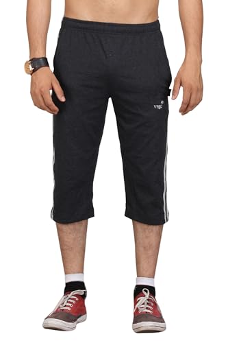 Image of VEGO Mens Cotton Three by Fourth, 3 /4, Capri, Three Quarter Plus Size