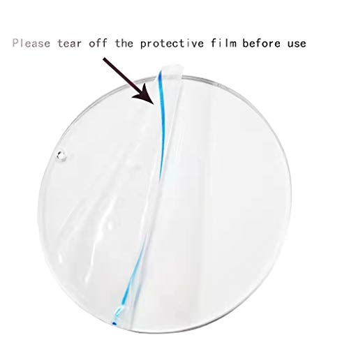 Image of Round Acrylic Blank Disc Plexiglass Lucite Sheet Clear Laser Cut Circle Thickness (14 inch Diameter, Thickness 1 /8 inch)