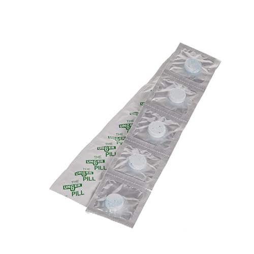 Unger Commercial The Pill Window Cleaning Tablets - Makes 250 Gallons of Streak-Free Glass Cleaning Solution, Biodegradable Formula, Pre-Measured - PL100