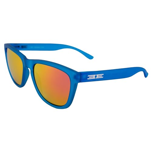 Epoch Eyewear Vibe Sensation Polarized Sunglasses Women Men Blue Frame Fashion Sunglasses w/Pink Mirror Lens