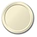 Creative Converting Touch of Color 24 Count Paper Banquet Plates, Ivory
