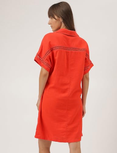 Image of Marks & Spencer Women's Linen Fit and Flare Midi Dress
