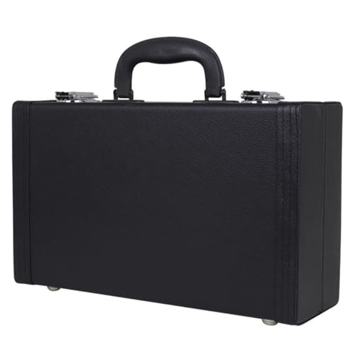 Clarinette étui rigide en cuir noir haut de gamme avec intérieur coton doux