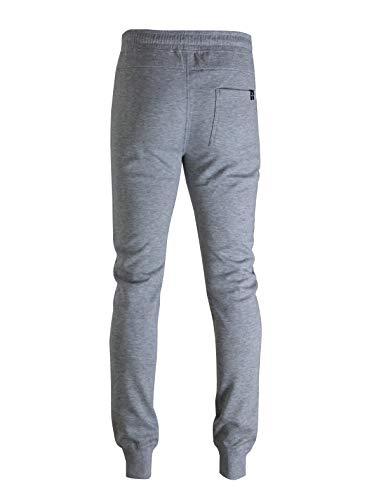 Image of Screenshot SPORTS-A4053 Mens Premium Slim French Terry Spandex Fleece Pants - Athletic Jogger Fitness Workout Gym Zipper Pockets