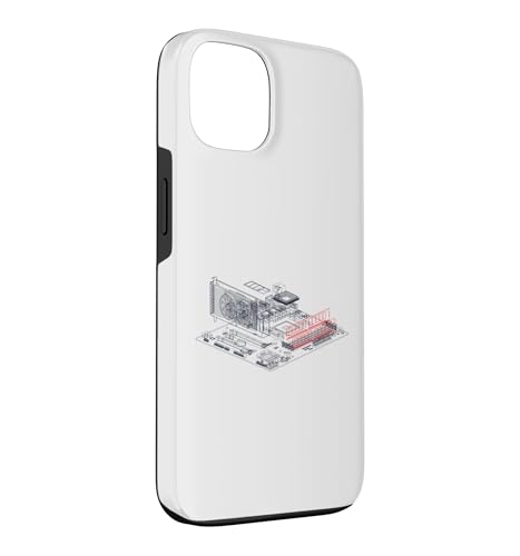 Image of RAM Card Wireframe Computer Motherboard IT Tech Geek Nerd Case for iPhone 13
