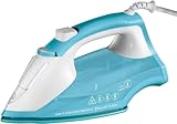 Russell Hobbs Light & Easy Brights Aqua Steam Iron, Fabric Softening Infused Ceramic Soleplate. 2x smoother glide, 2x durability, 240ml Water Tank, 115g Steam Shot, 35g Continuous Steam, 2400W, 26482