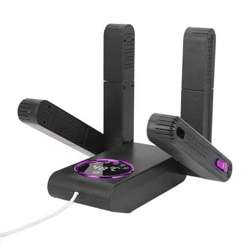 Ausla Secador de Zapatos de Diseño de Brazo Dual, Secado de Control de Temporizador, Secadora de Zapatos de Temperatura Constante, Secadora de Zapatos Giratorios, Secadora de Zapatos