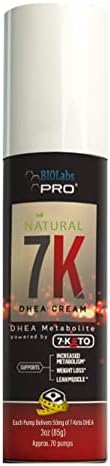 BIOLABS PRO 7-Keto dhea - Fat Burner - All Natural 7K Dhea Cream - Effective for Weight Loss - Maximum Strength Dhea Used by Men and Women for Lean Muscle and Fat Loss Support