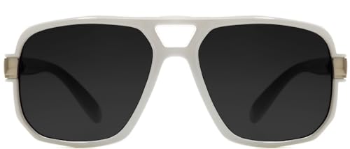 NYS Collection Oversized Square Aviator Sunglasses for Men & Women - Retro Trendy Design, 100% UV Protection