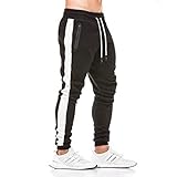 FLYFIREFLY Men's Gym Sport Pants Bodybuilding Workout Running Jogger Slim Fit Sweatpants