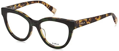 Furla Damen Vfu679 Sonnenbrille, Top Green+Havana, 62